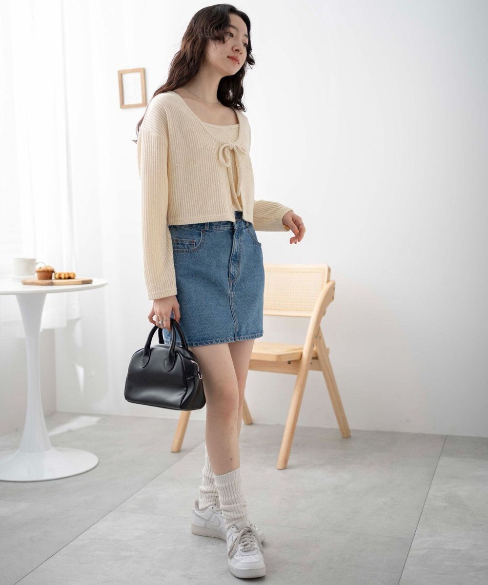 WEGO アンサンブルリボンカーデ 