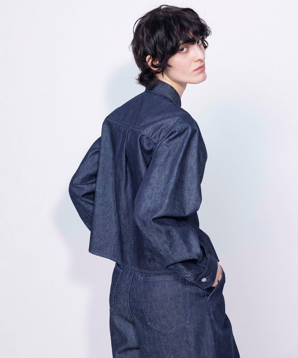 NAVE 【ReNave・セットアップ可/洗える】マーセライズデニムシャツ 