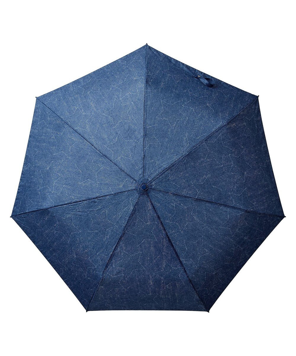MOONBAT 【ワイド＆耐風】 折りたたみ傘 デニムスター かなり大きめ58cm 