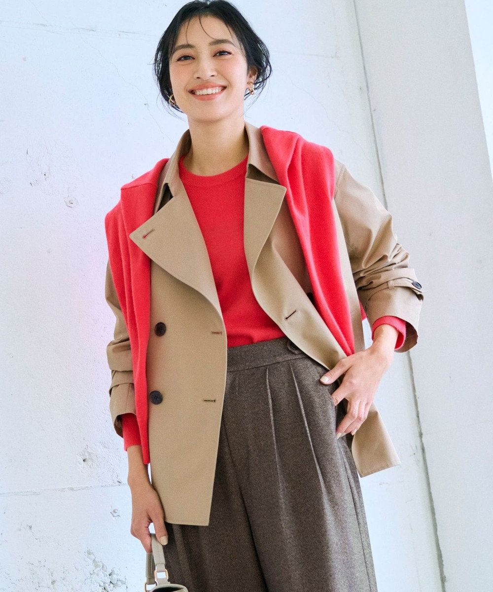 23区 【先行予約】エアータンブラー TCギャバジン ハーフ コート 