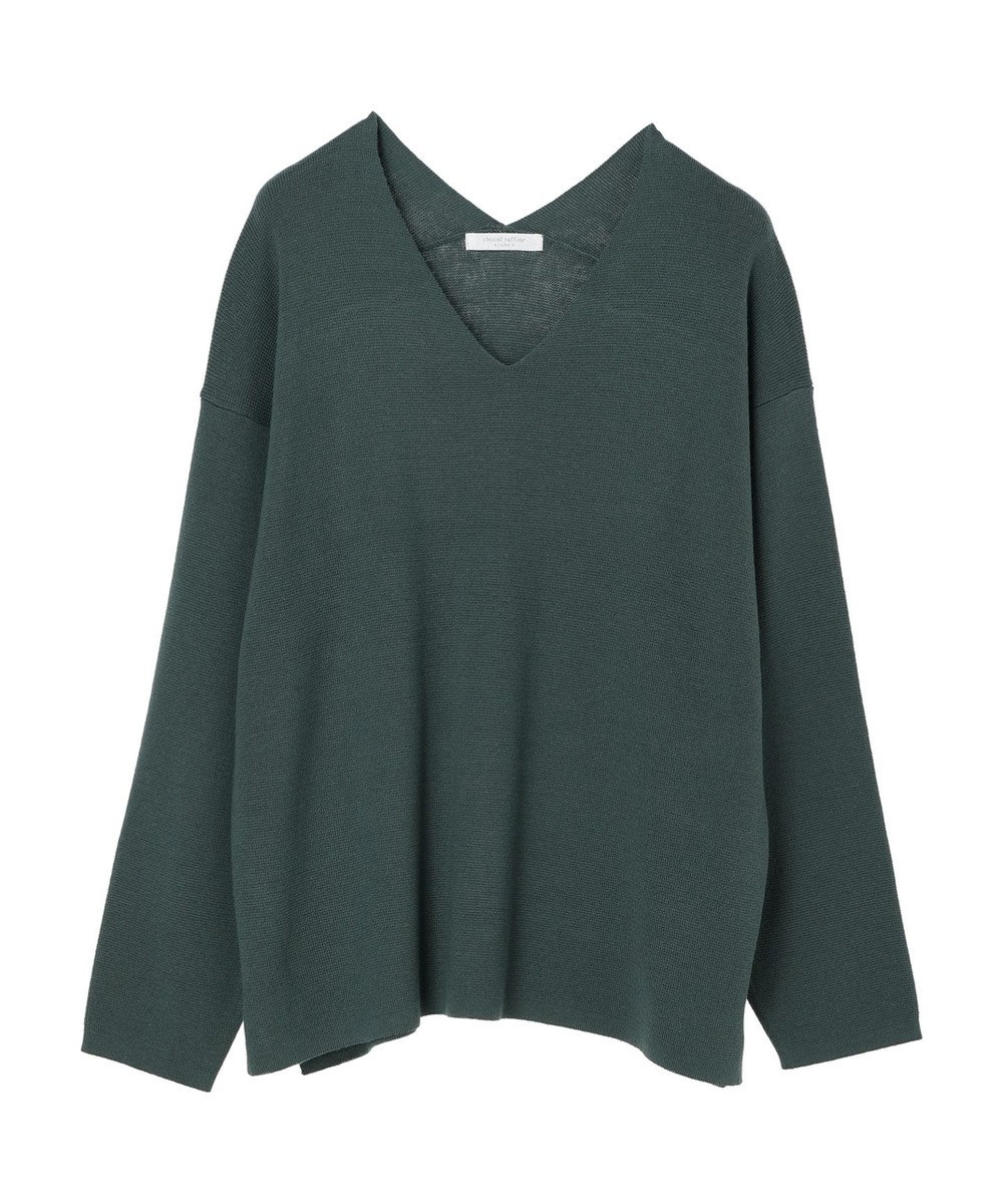 Green Parks 洗える　ミラノリブ編みニットプルオーバー 