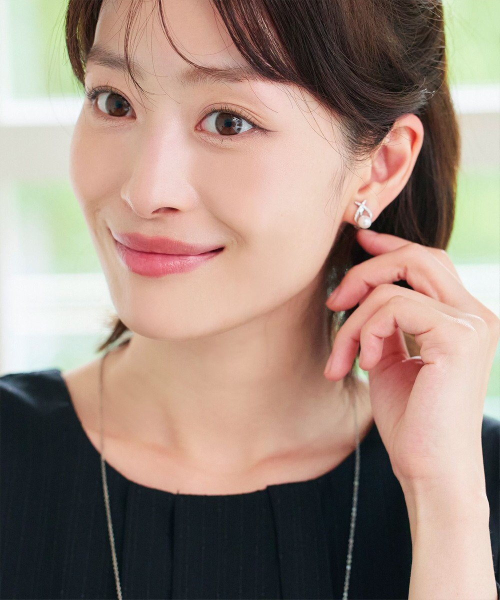 Tiaclasse 【選べる2TYPEデザイン】【金属アレルギー対応】クロスドロップピアス＆イヤリング 