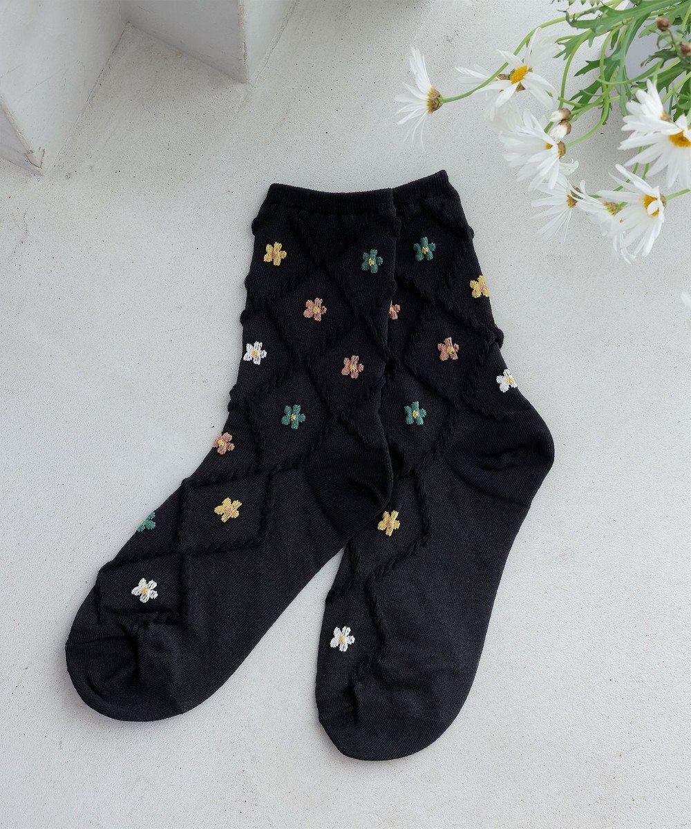 Tiaclasse トレリス＋カラーフラワーソックス 