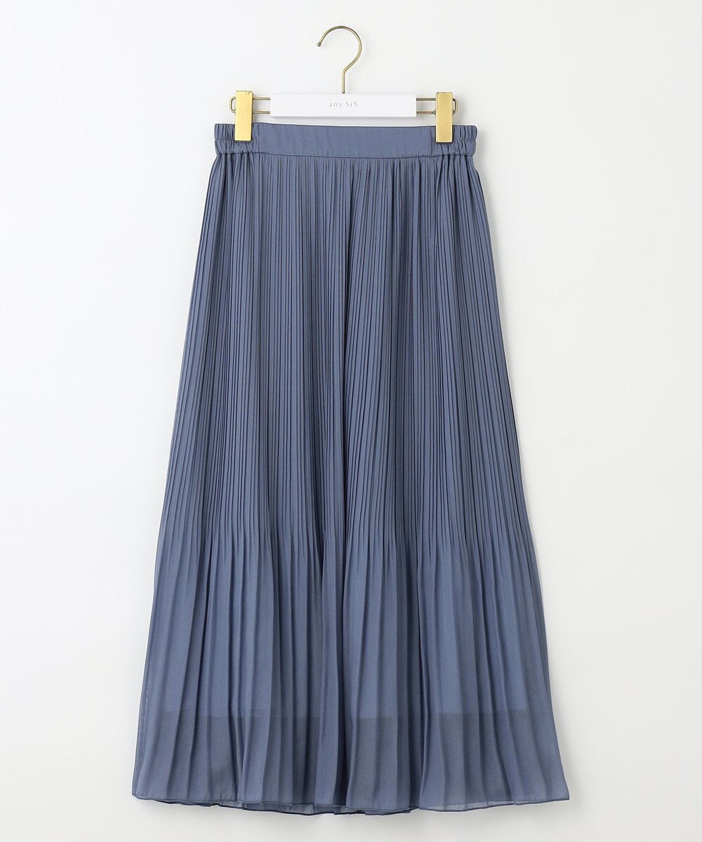 ANY SIS L 【洗える】シフォンプリーツ スカート 