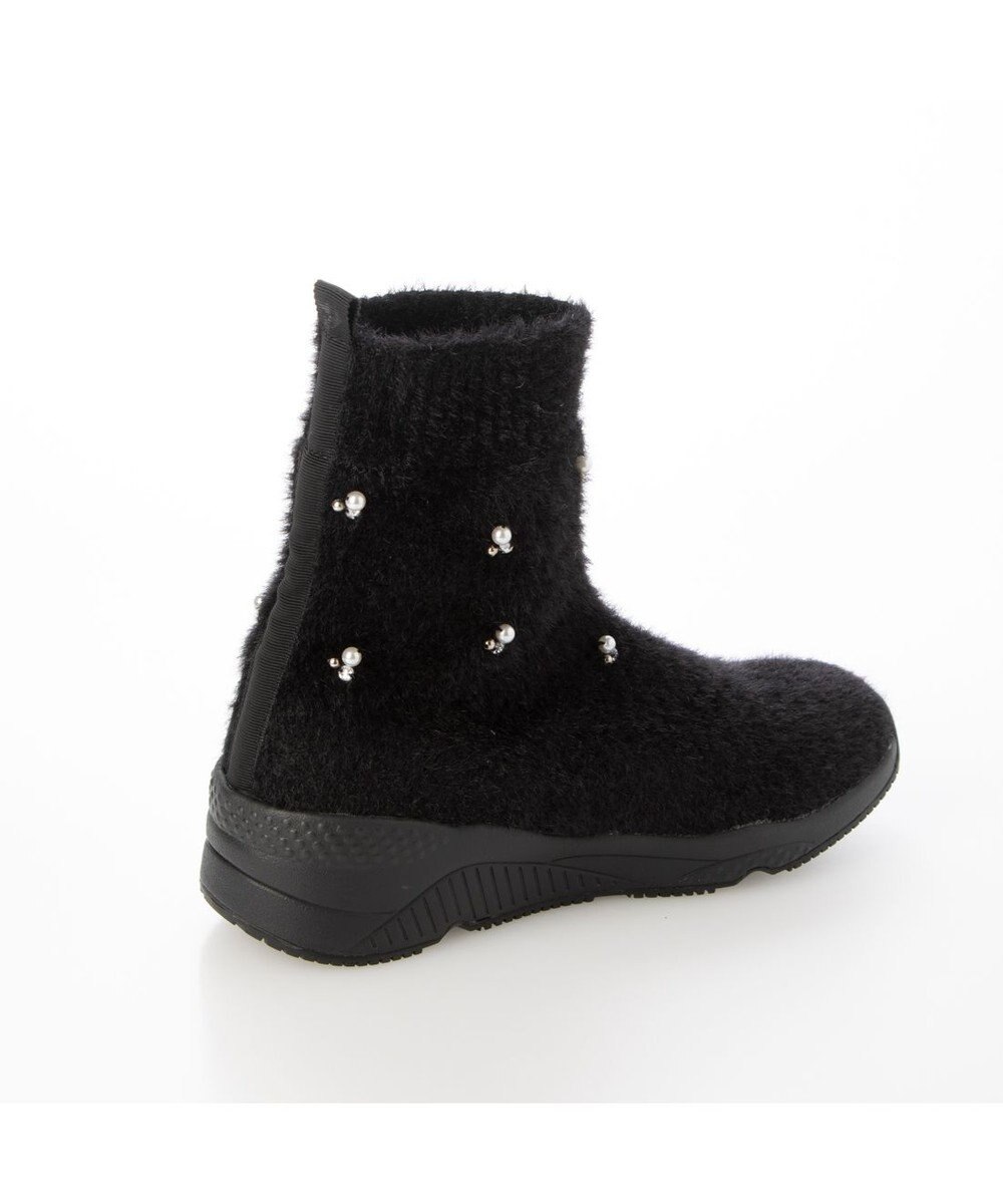 MODE ET JACOMO <carino>ビジュー付きニットブーツ 