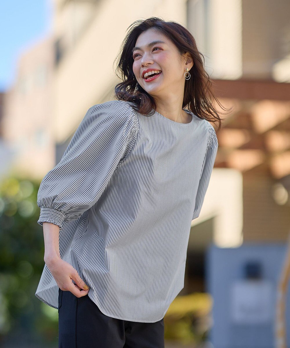 ANY 【UVカット/抗菌防臭/速乾/手洗い可】エニィファンクション ボリュームスリーブシャツ 