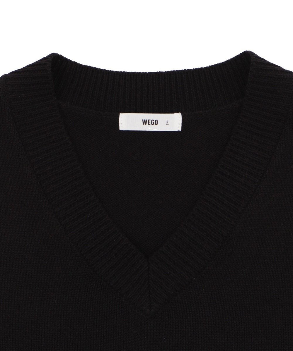 WEGO 【SCHOOLITEM】無地ニットベスト 