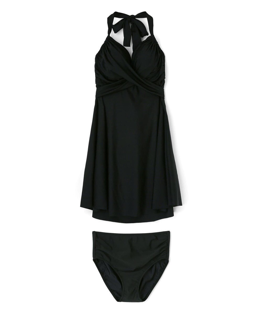 San-ai Resort（三愛水着楽園） ワコール定番商品カップ使用、GHIカップの大きなお胸に対応【グラマラスフィット】クロスワイヤーAライン水着　11EF-ML・13GHI-L LL 