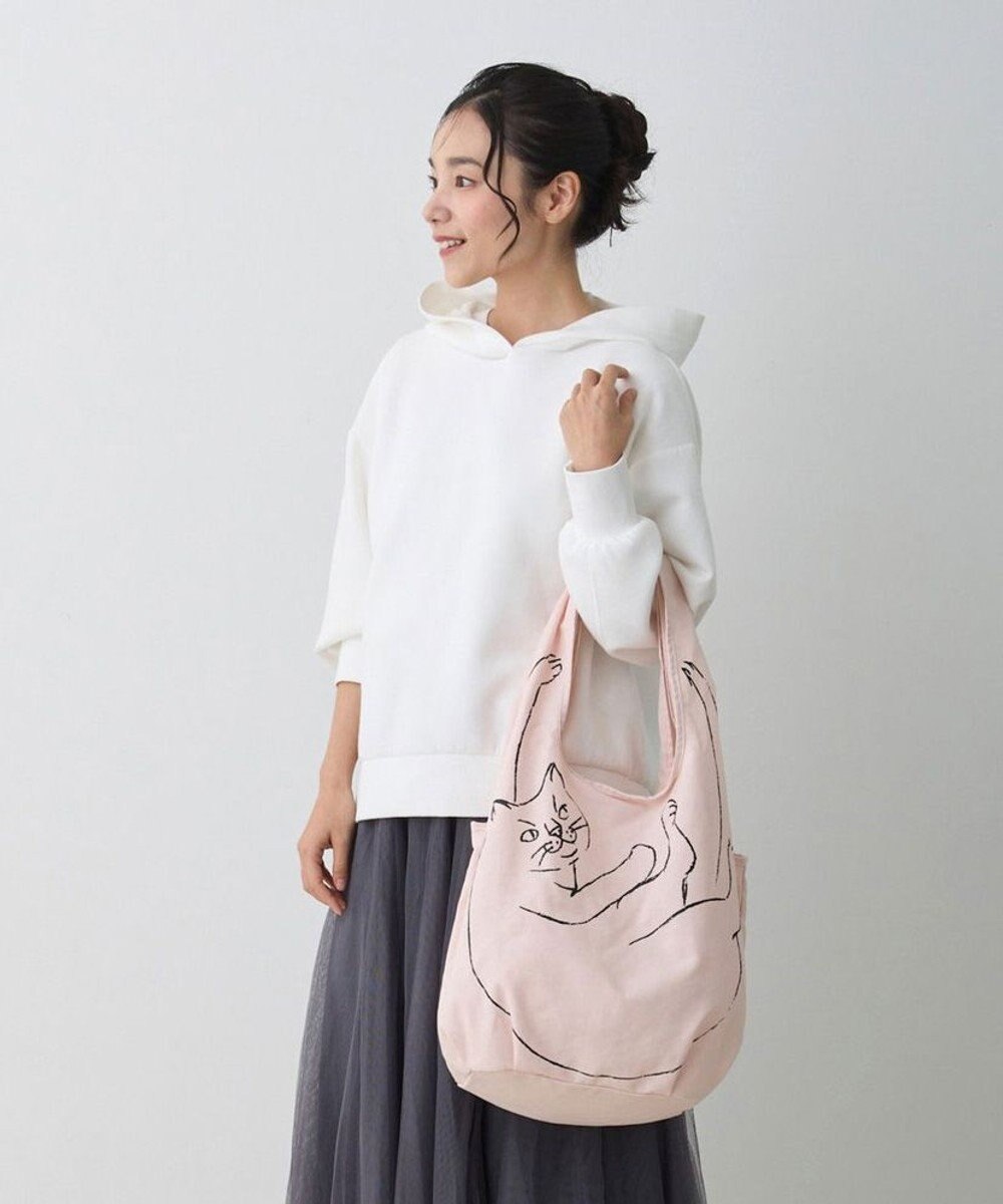 ROOTOTE 1188【折り畳み可能】EU.ラウンド.ブラサガリネコ-A 