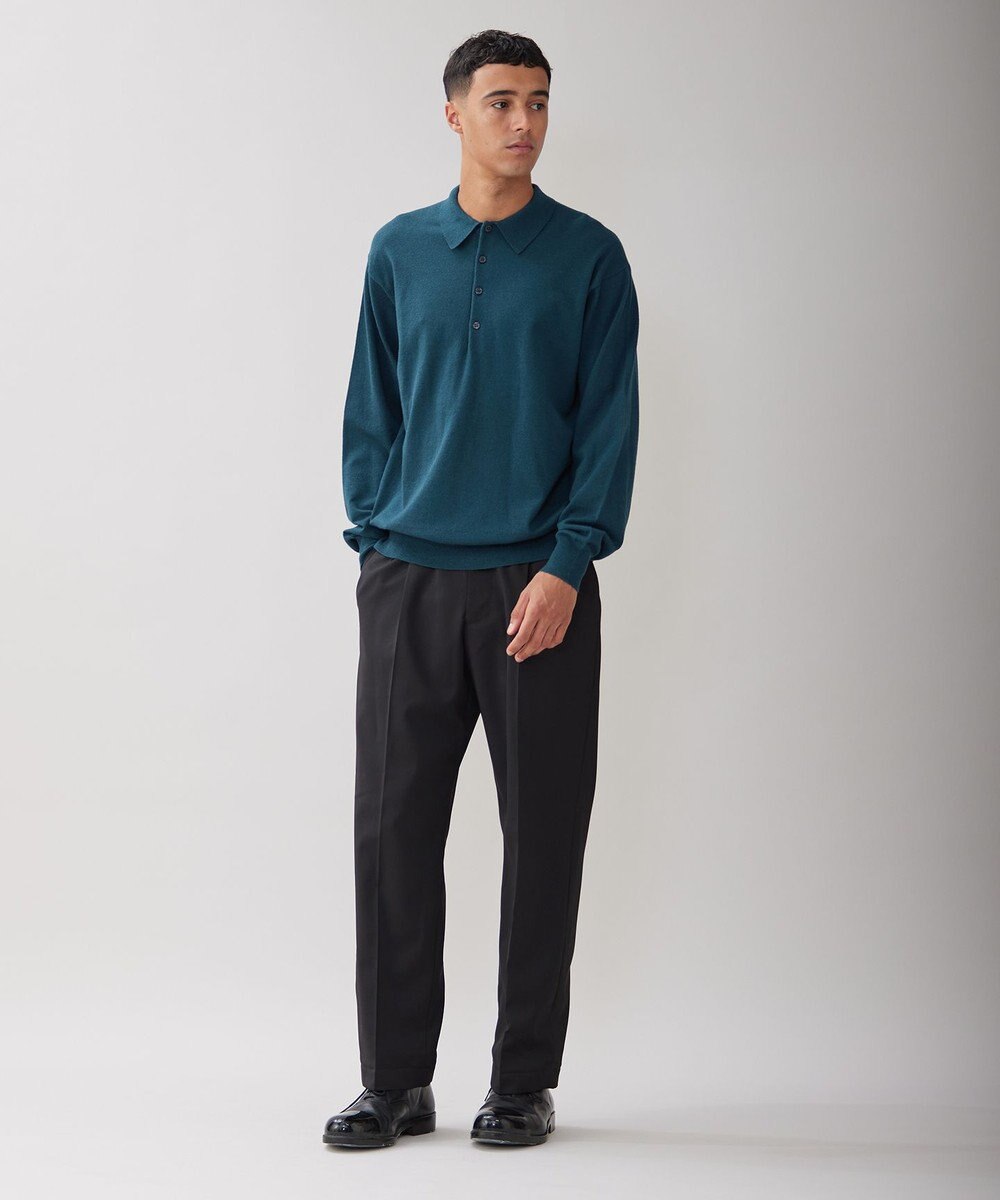 UNFILO MENS ライトウォーム ニットポロ 