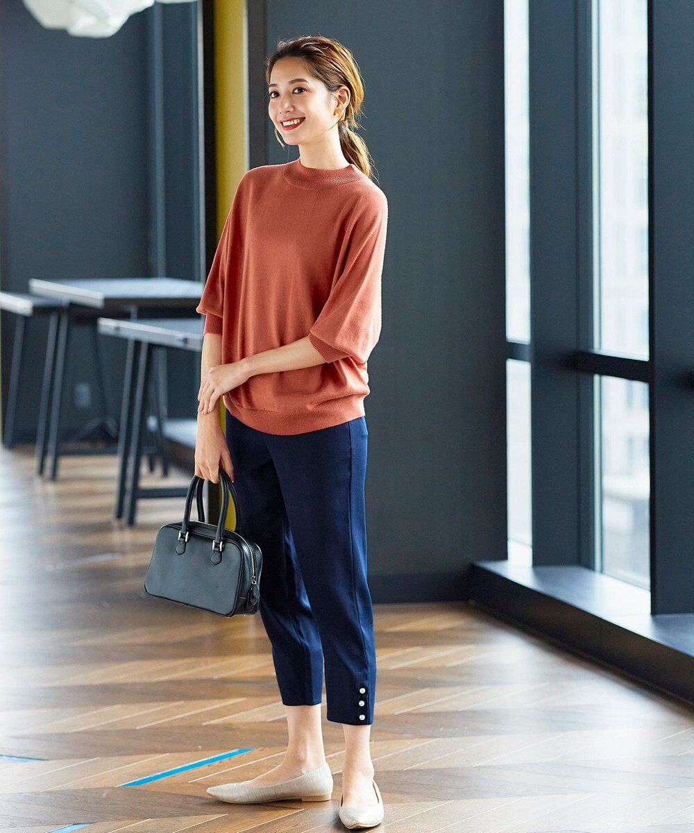 Tiaclasse 【GOLD LABEL・洗える】抗菌・防臭加工 ホールガーメントドルマンニット 