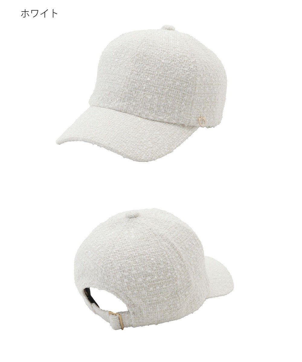 MOONBAT PAUL&JOE ACCESSOIRES(ポール&ジョー)ツイード キャップ 帽子 ネコチャーム付 UVカット 