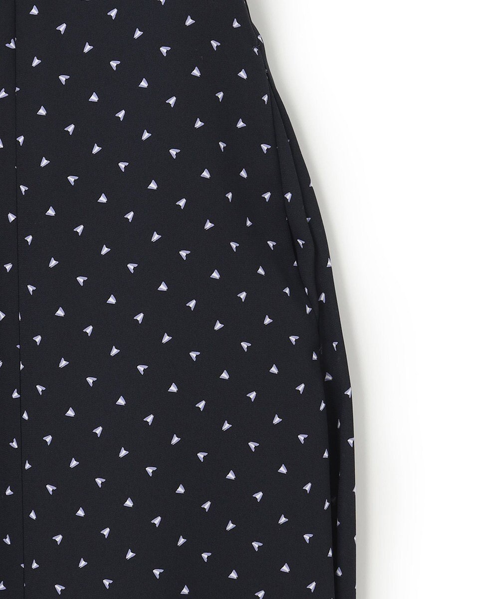 23区 【洗える】トライアングルプリント ボウタイ ワンピース 