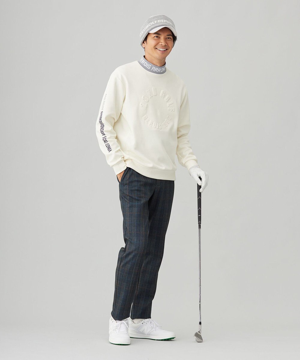 23区GOLF 【MEN】【ストレッチ】チェック柄プリント パンツ 