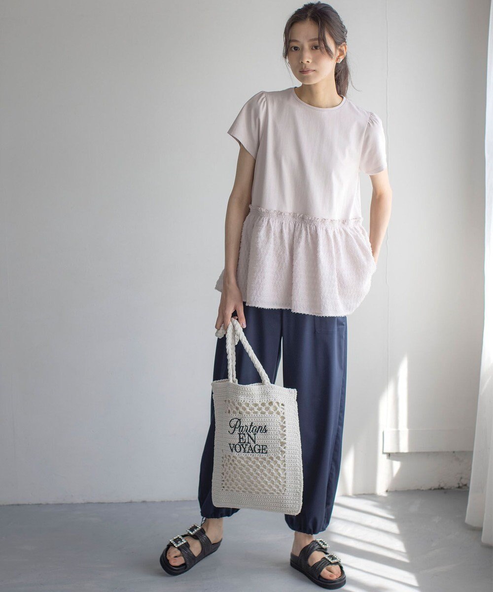 組曲 レタリングクロッシェトート バッグ 