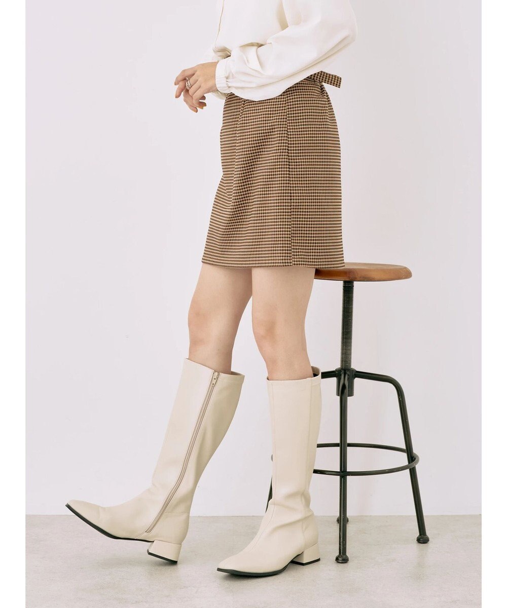 earth music&ecology チェックミニスカート 