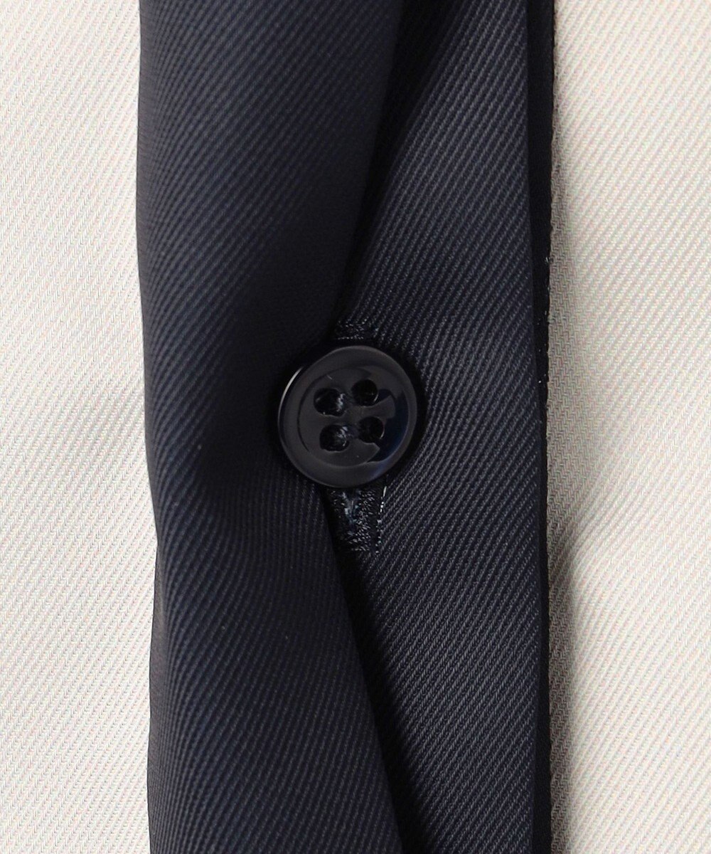 BEIGE， GADE / モノトーンドット柄バンドカラーブラウス 