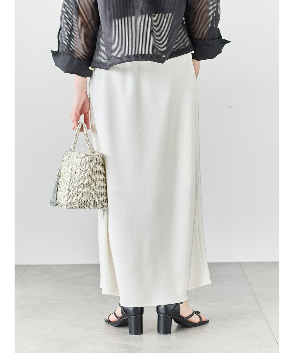 Te chichi バイアスサテンスカート 