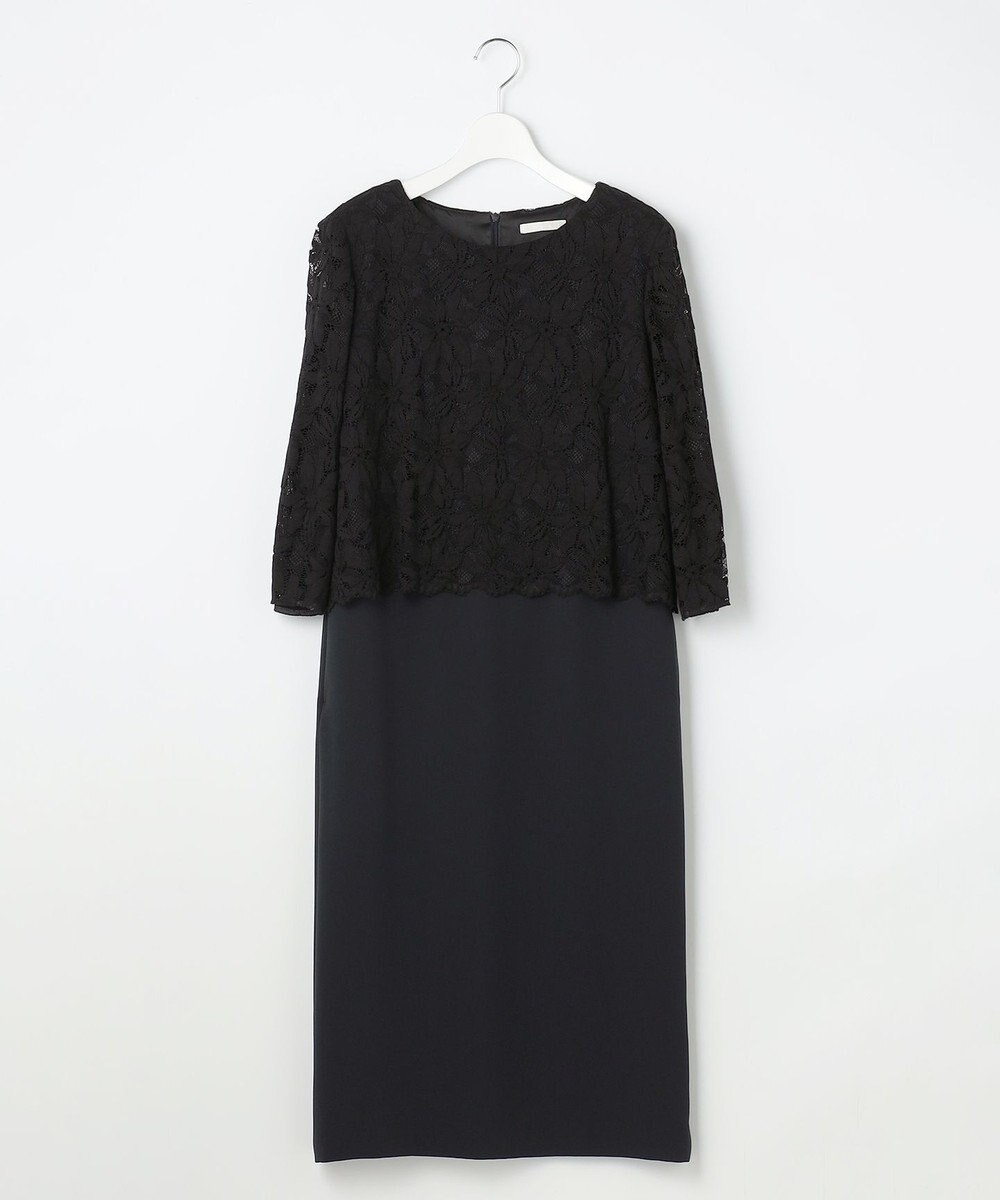 自由区 L 【17号サイズまで展開・カタログ掲載】トリアセダブルクロスレース ワンピース 