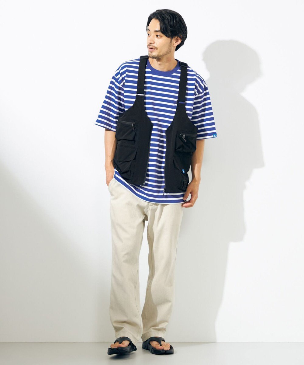 SHARE PARK MENS 【UNISEX】UVカット ボーダーロゴTシャツ 