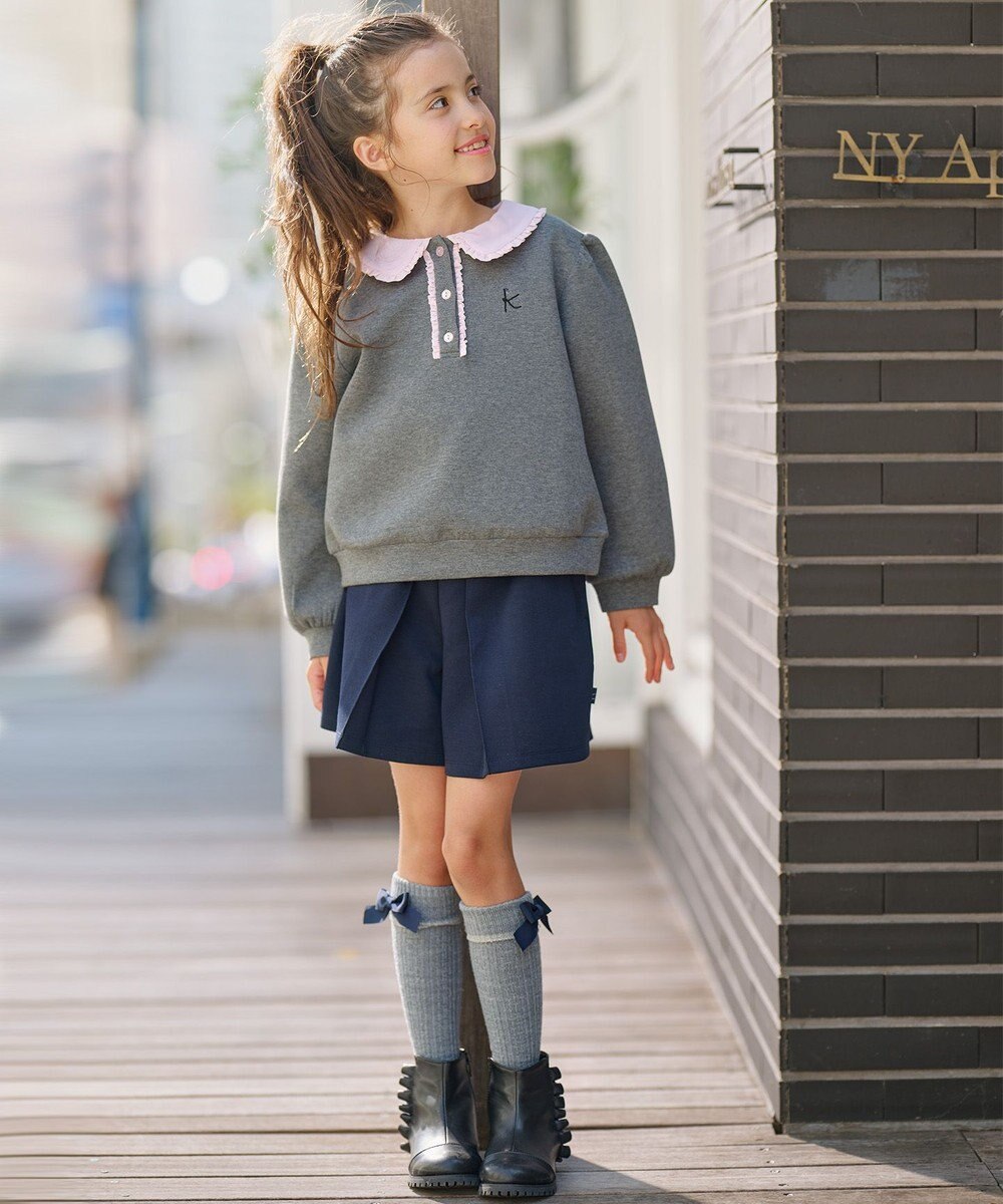 組曲 KIDS 【150-160㎝】ダンボールニット ショートパンツ 