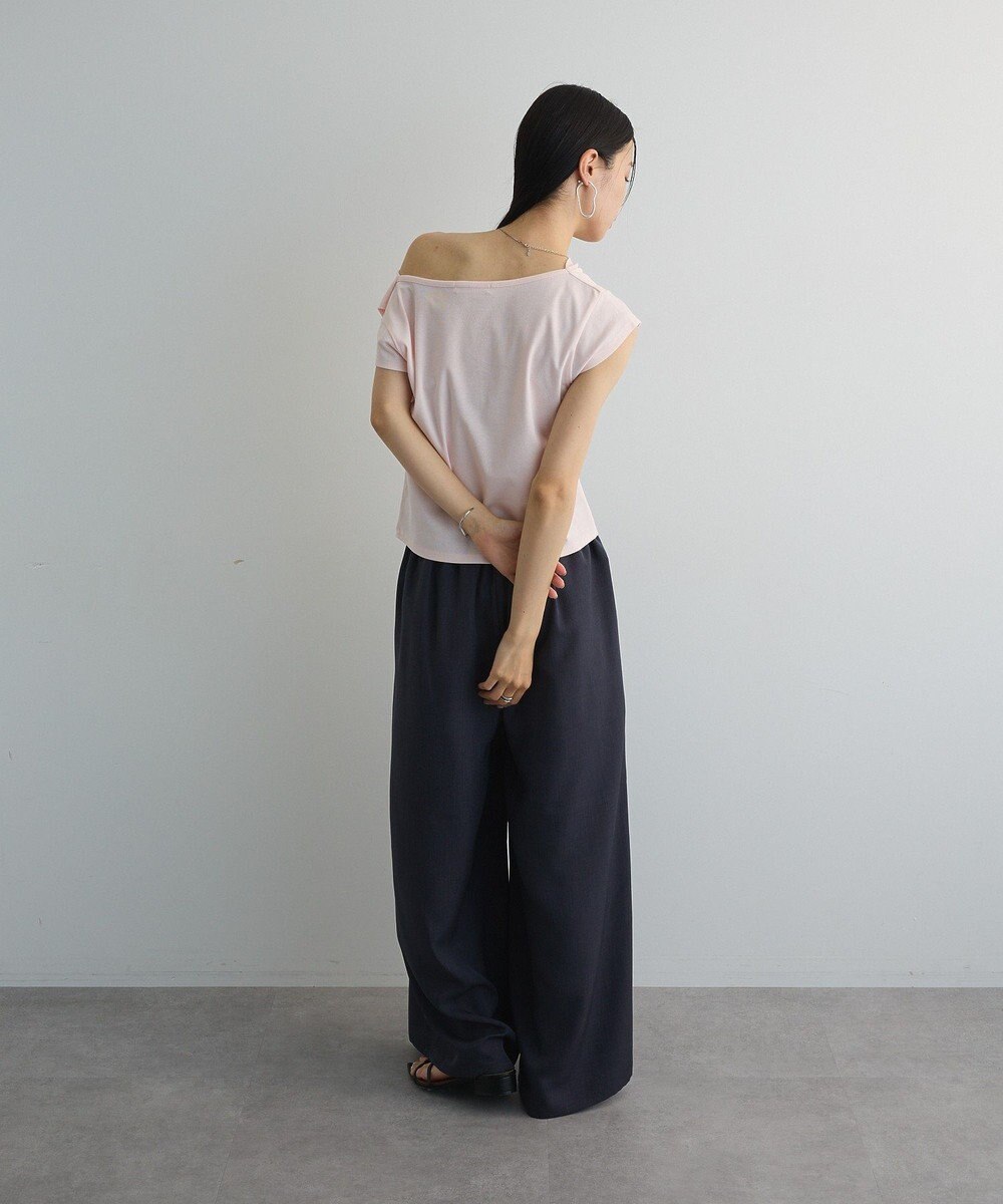 Green Parks ドレープオフショルフレンチ袖Ｔシャツ 