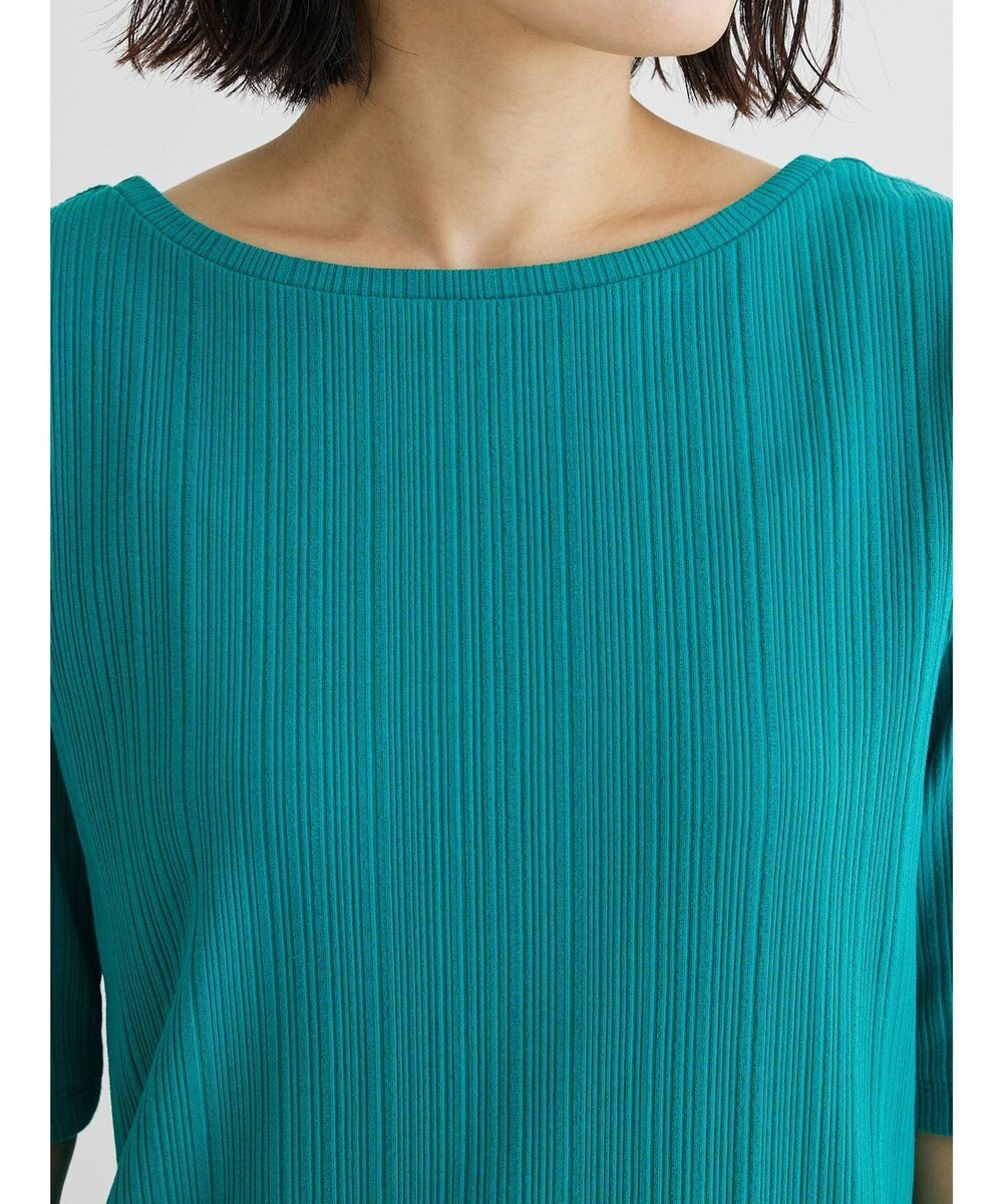 Green Parks 前後２ｗａｙリブ５分袖プルオーバー 