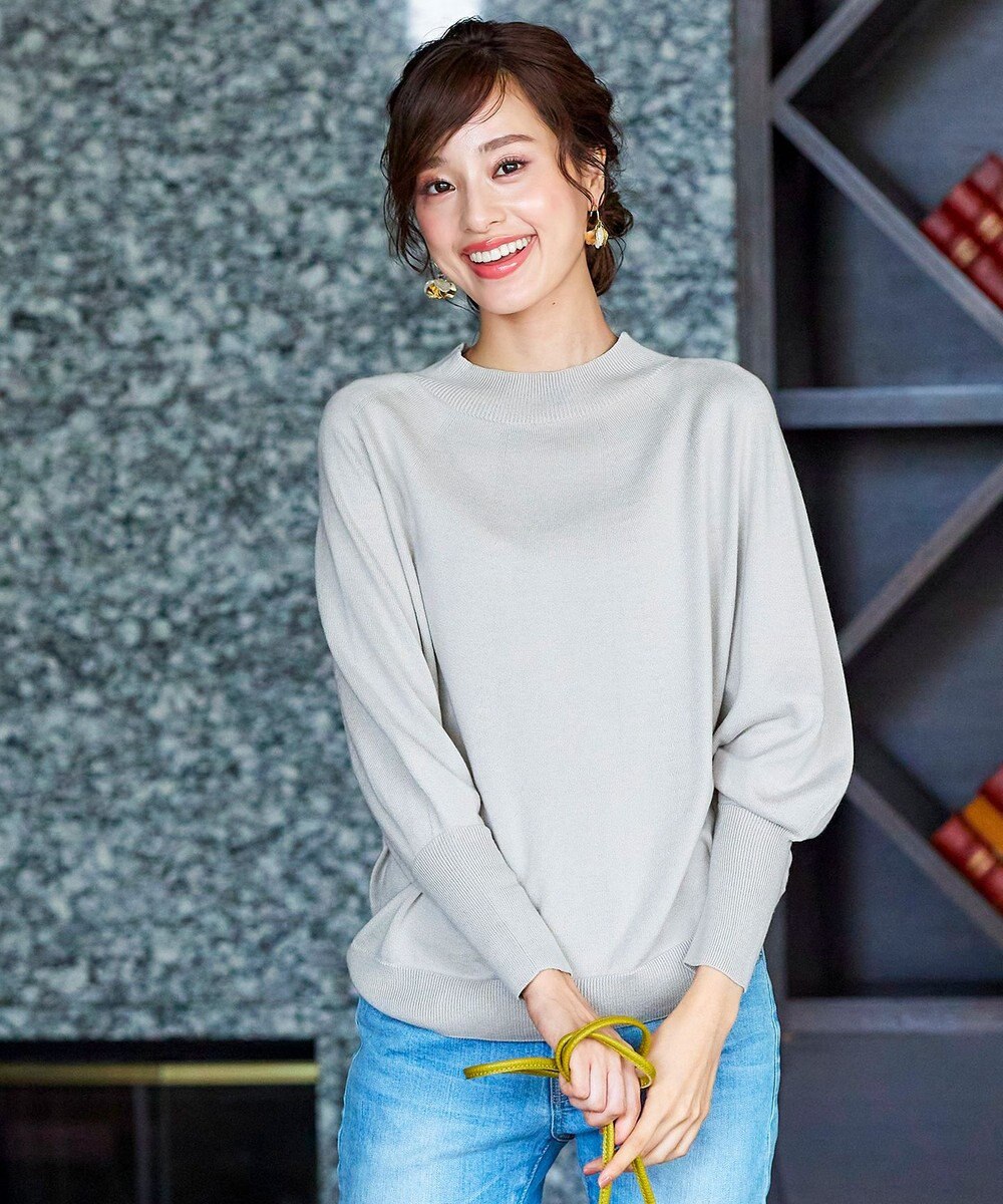 Tiaclasse L 【GOLD LABEL】【洗える】抗菌・防臭加工 ホールガーメント®ドルマンニット 