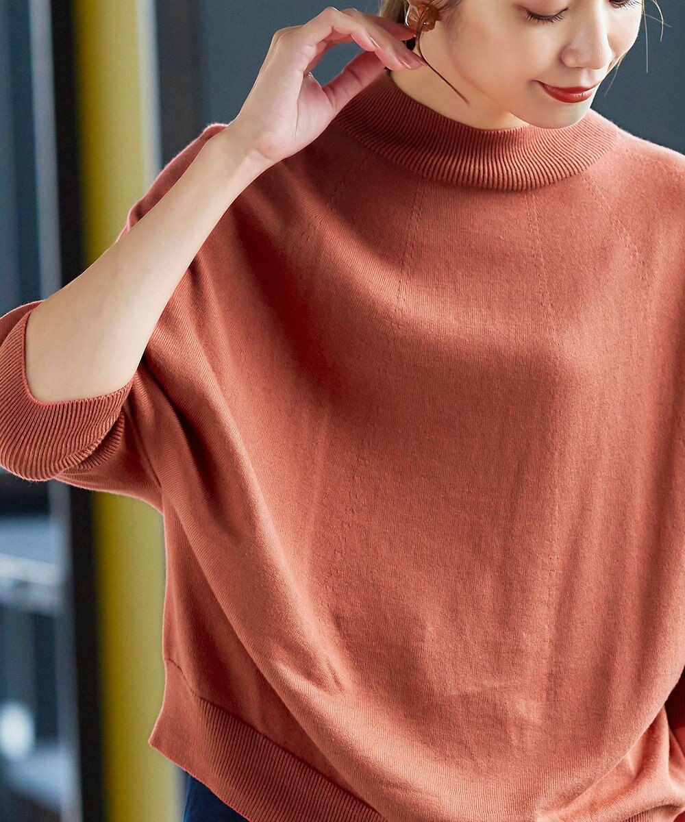 Tiaclasse L 【GOLD LABEL】【洗える】抗菌・防臭加工 ホールガーメント®ドルマンニット 