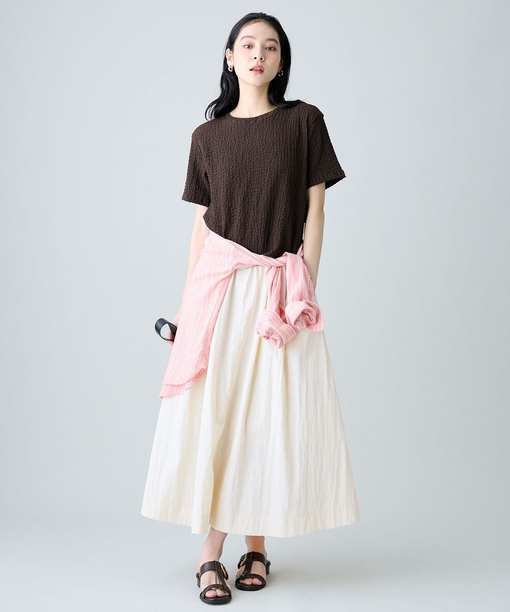 ANY L レースショート丈Tシャツ 