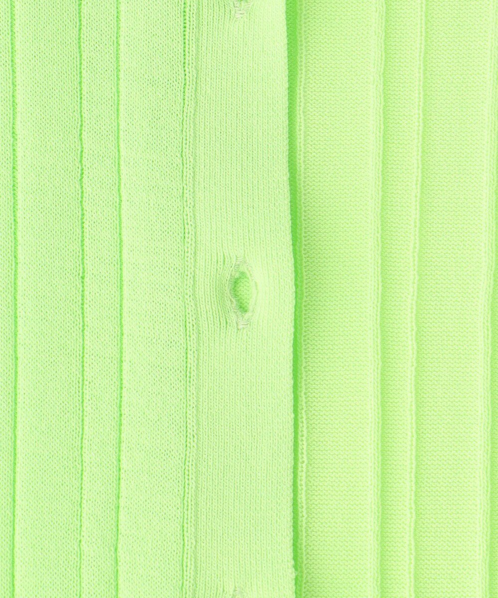 組曲 L 【WEB限定カラーあり】衿付きシアーニットポロ 