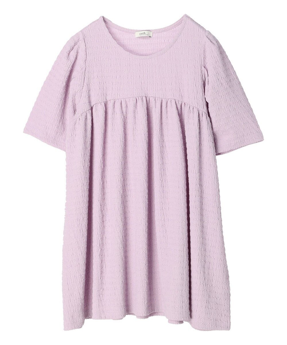 earth music&ecology ジャガードギャザーチュニック 