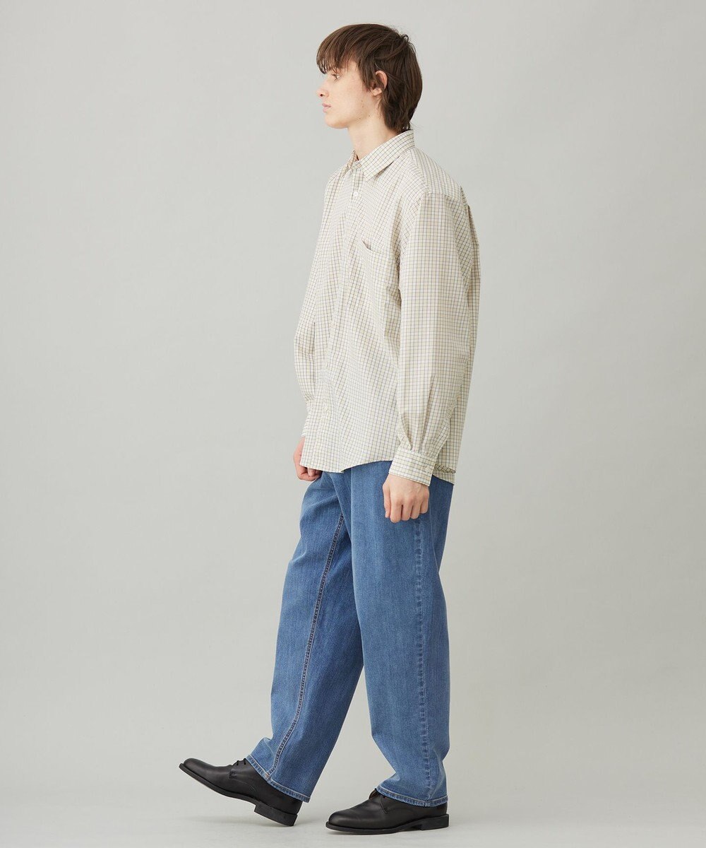 UNFILO MENS コットンライク レギュラーカラー シャツ 