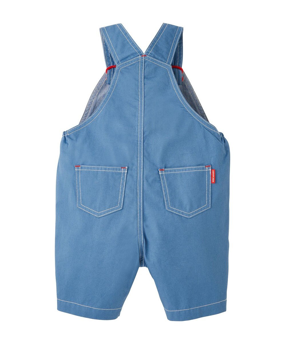 MIKI HOUSE HOT BISCUITS 【ミキハウス】【70-100cm】６分丈オーバーオール 