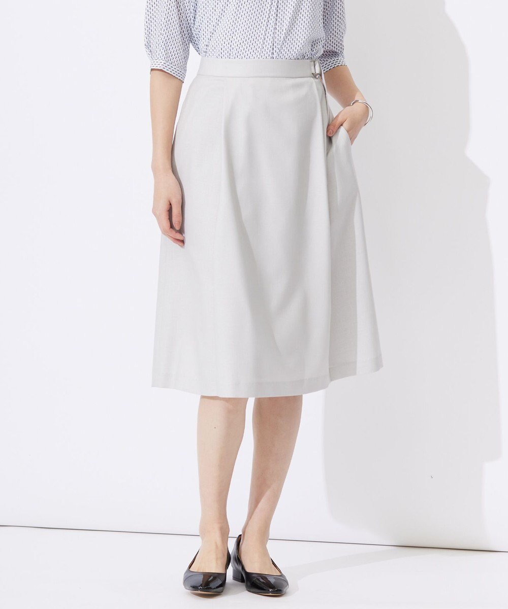 J.PRESS LADIES 【セットアップ対応・洗える・UVケア・速乾】 OXIJEWELストレッチ スカート 