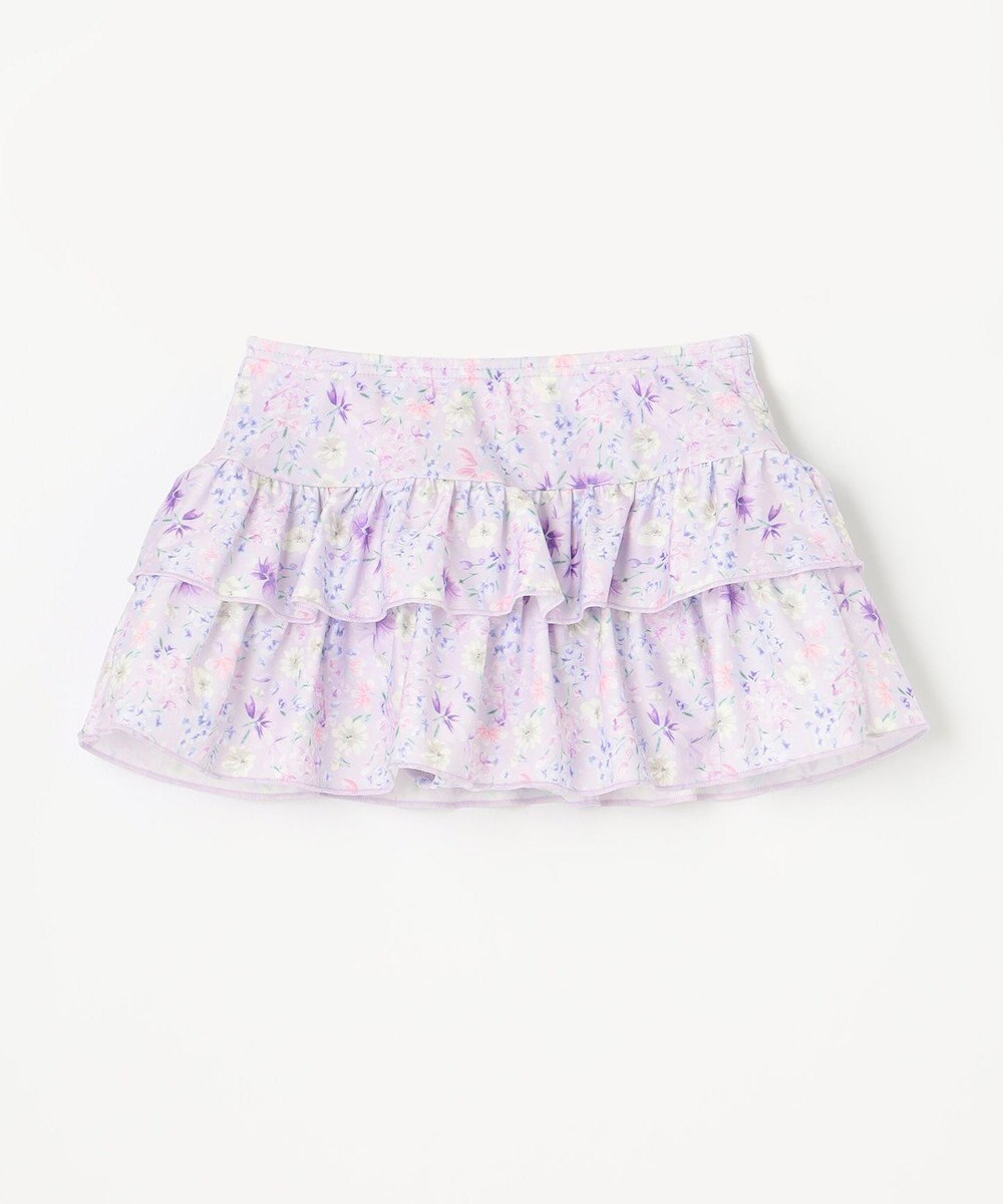 ANY KIDS ギンガムチェック×花柄セパレート水着 