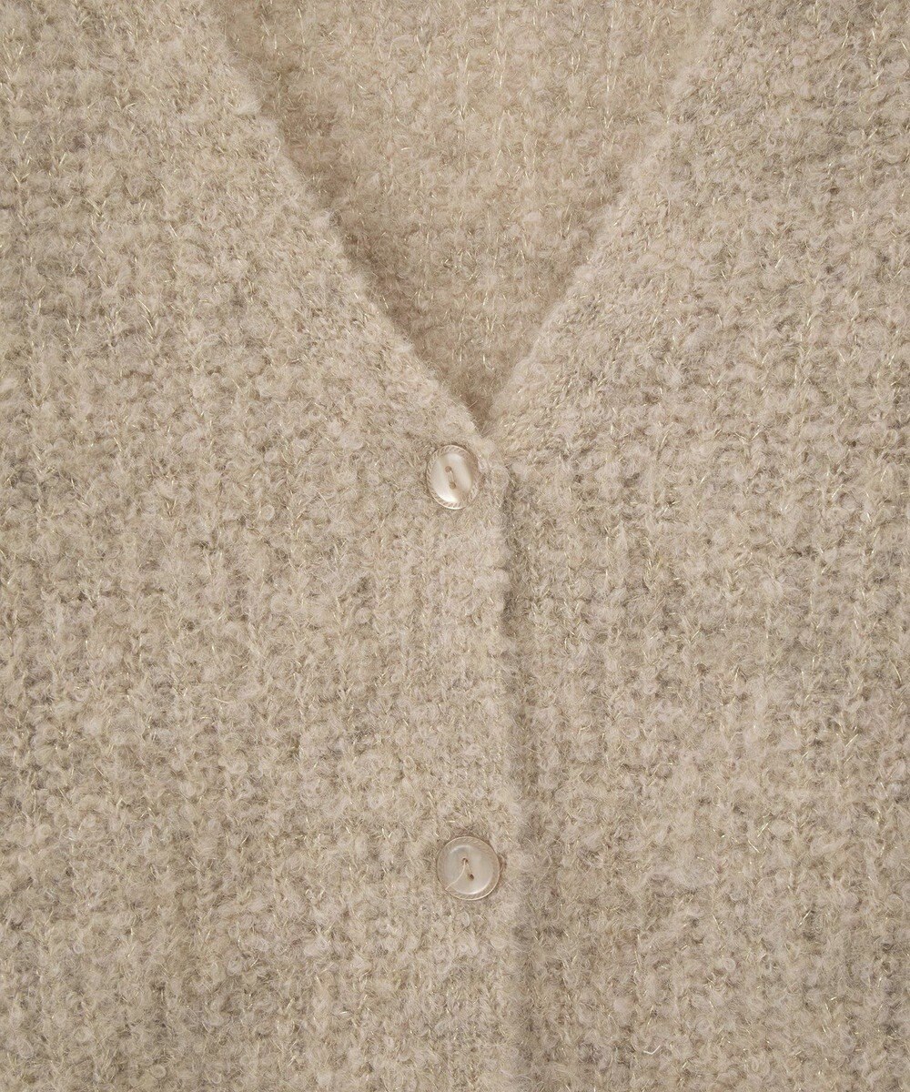 earth music&ecology 【ベルト付き】ＭＩＸカラーブークレカーディガン 