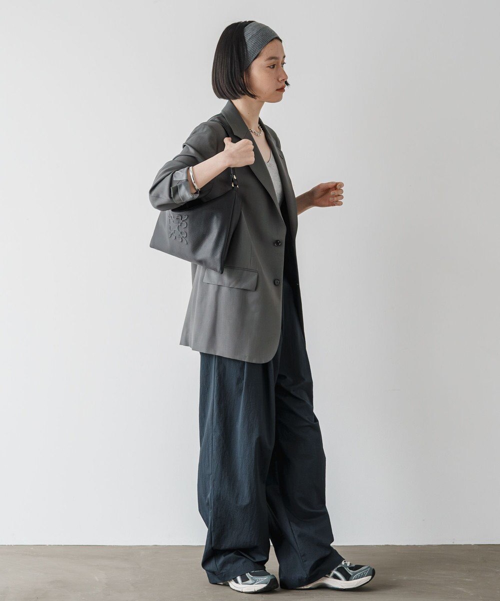 russet エンボスモノグラム ソフトレザーショルダーバッグ(CE-1547) 