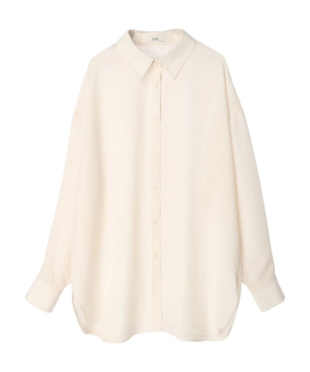 earth music&ecology シアーボーイズライクシャツ 