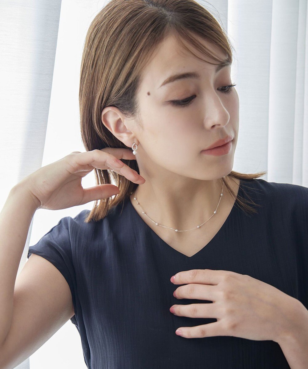 Tiaclasse シルバーパールネックレス 