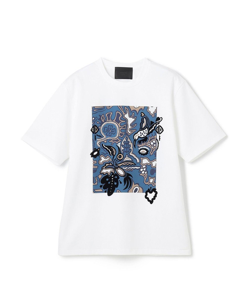 JOSEPH HOMME 【HIGH GRADE LINE】フォークアートプリント　クルーネックTシャツ 