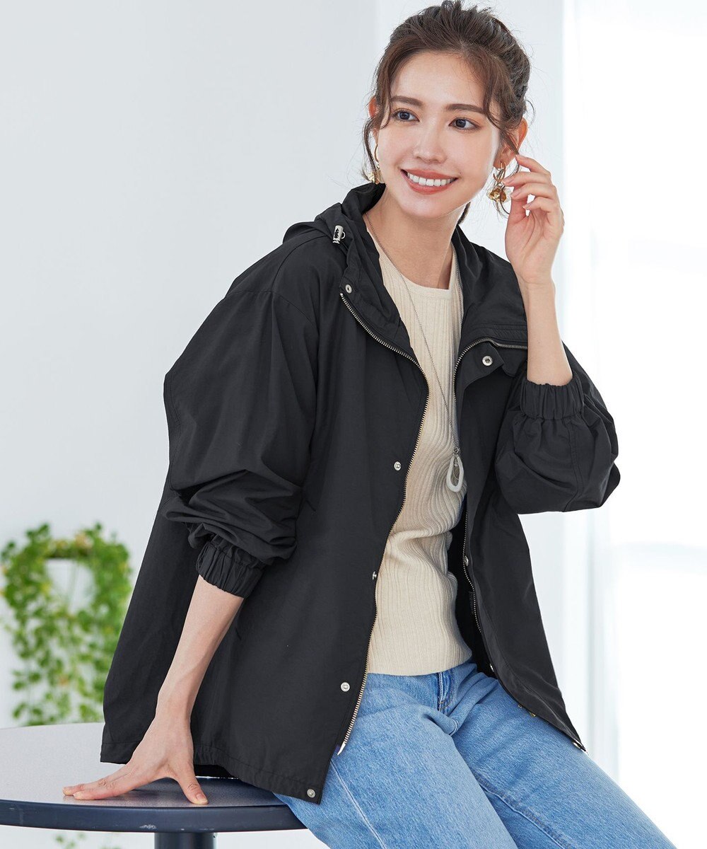 Tiaclasse 【洗える】撥水ドロストマウンテンパーカ― 