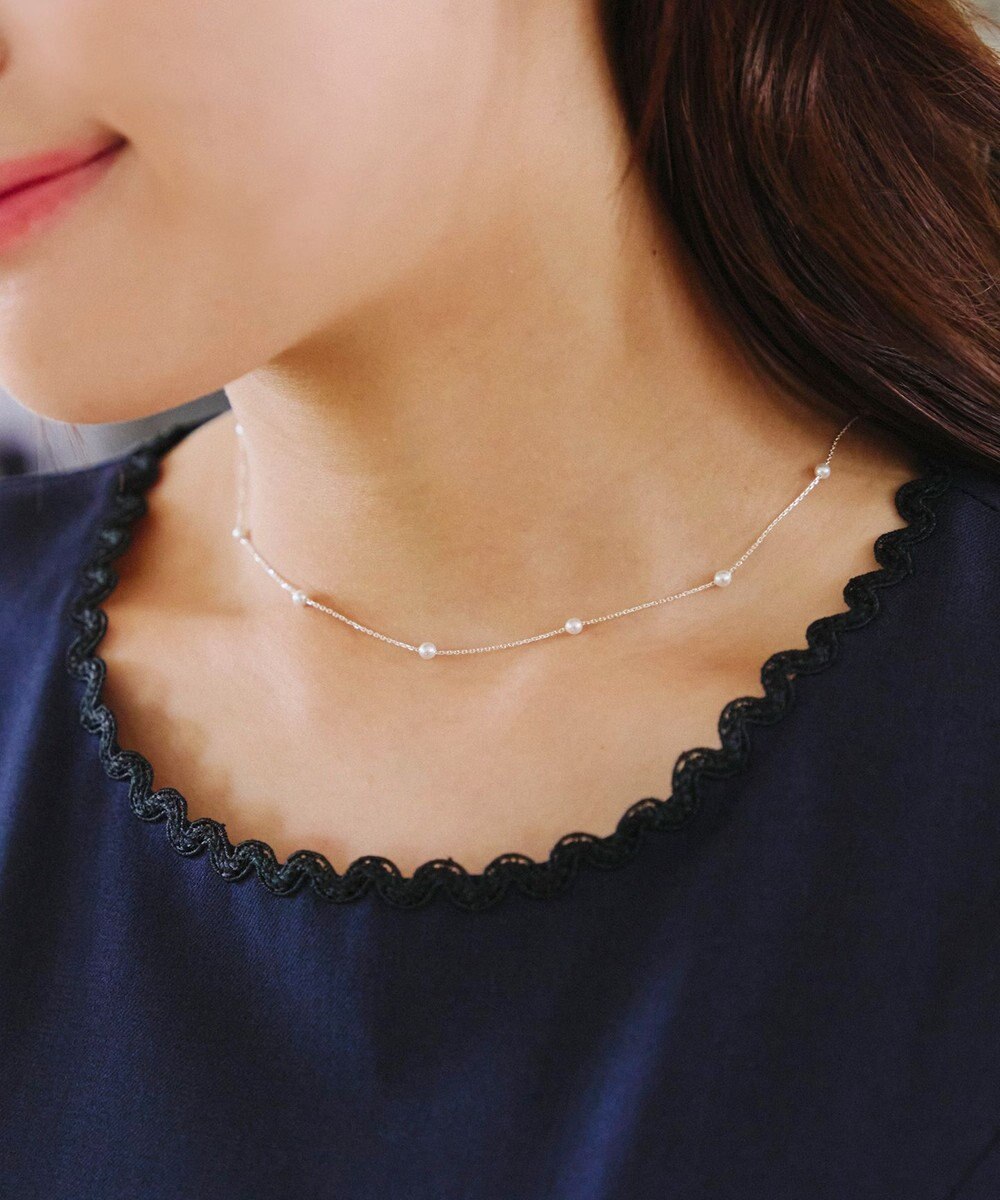 Tiaclasse シルバーパールネックレス 