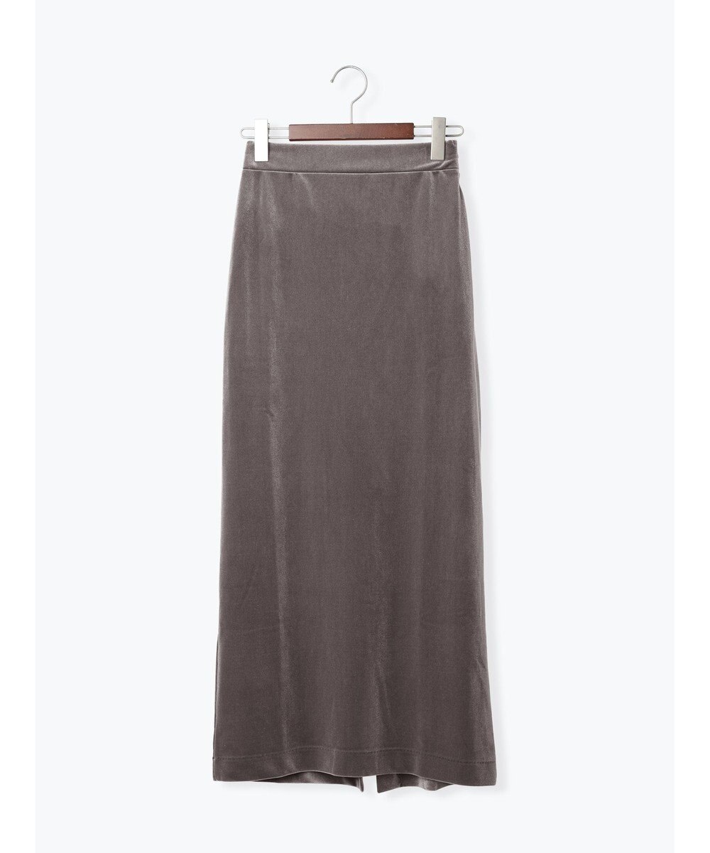 Te chichi ベロアナロースカート《2025Autumn catalog vol.2 item》 