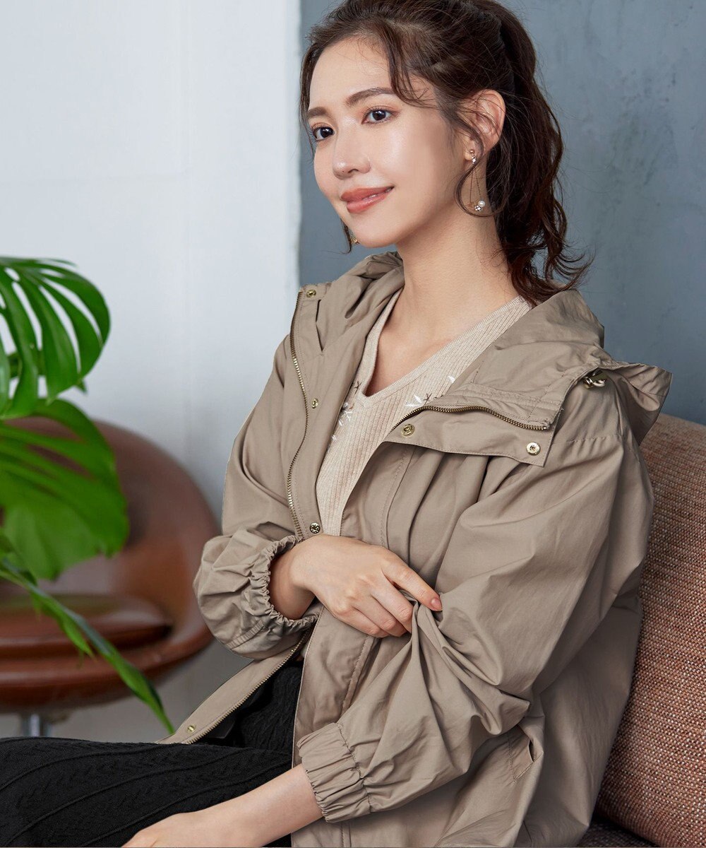 Tiaclasse 【洗える】撥水ドロストマウンテンパーカ― 