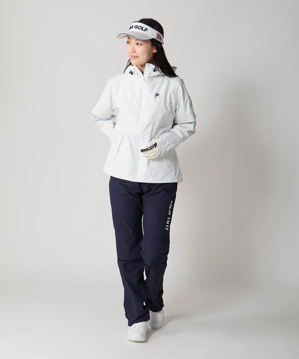FILA GOLF／marie claire 【FILA GOLF】 収納袋付きレインウェア上下セット 