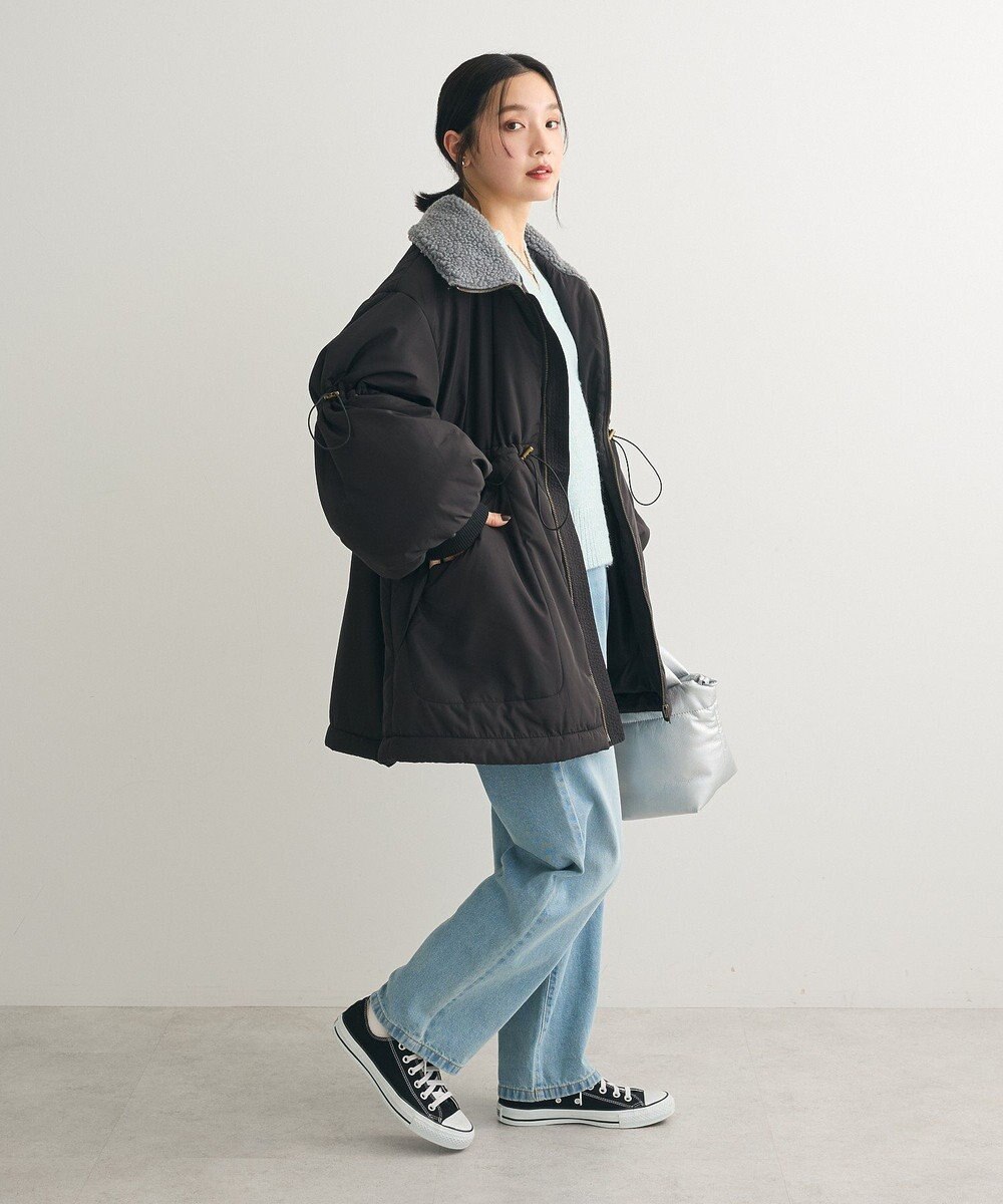 Green Parks ・ｓｗｉｎｇ　ｂｙ　中綿スタンドカラーミリタリーコー 