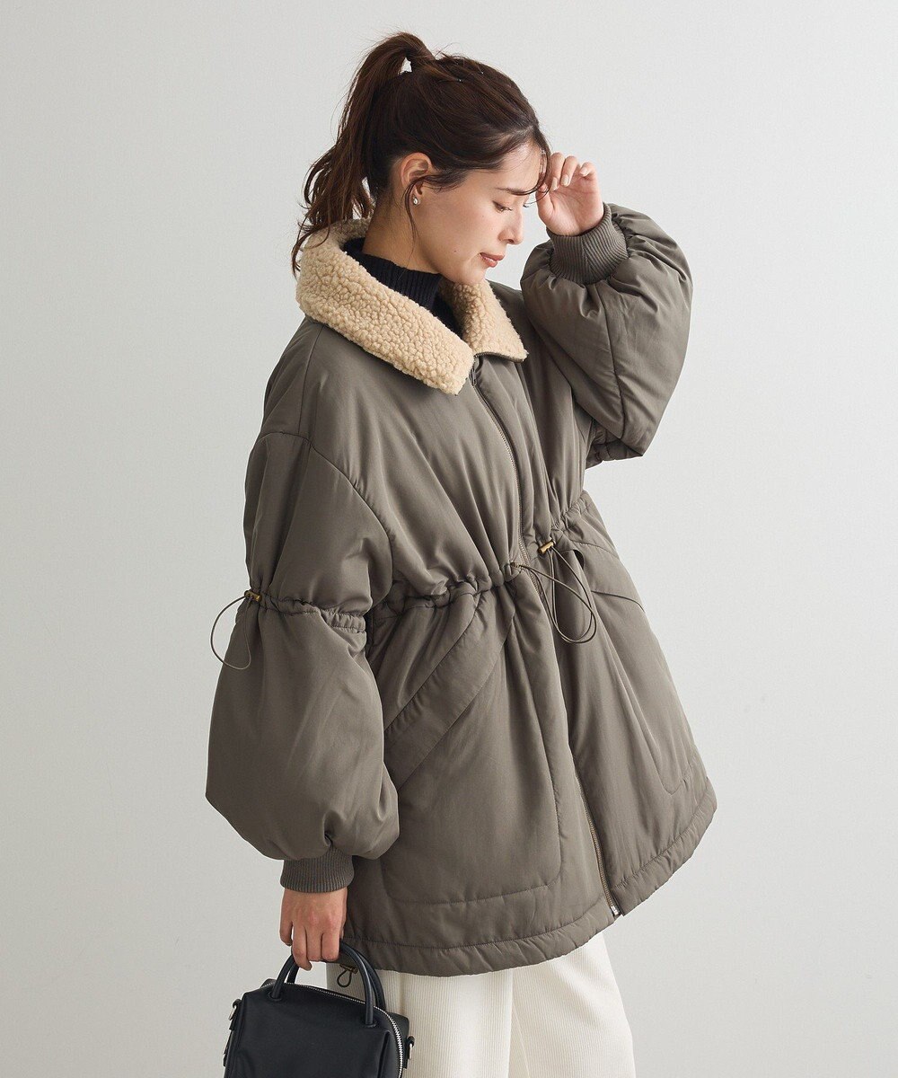 Green Parks ・ｓｗｉｎｇ　ｂｙ　中綿スタンドカラーミリタリーコー 