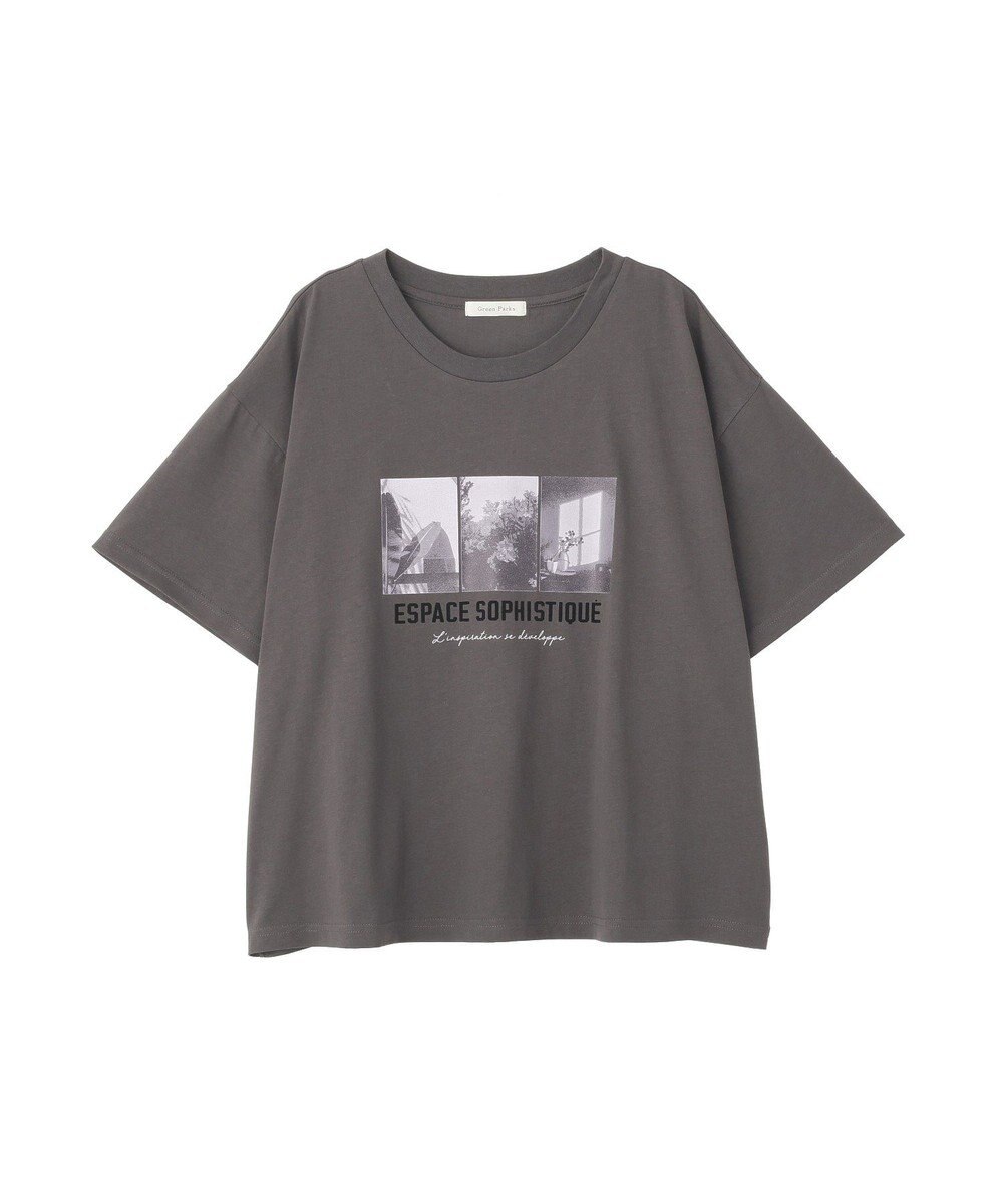 Green Parks 汗染み防止ボックスロゴＴシャツ 