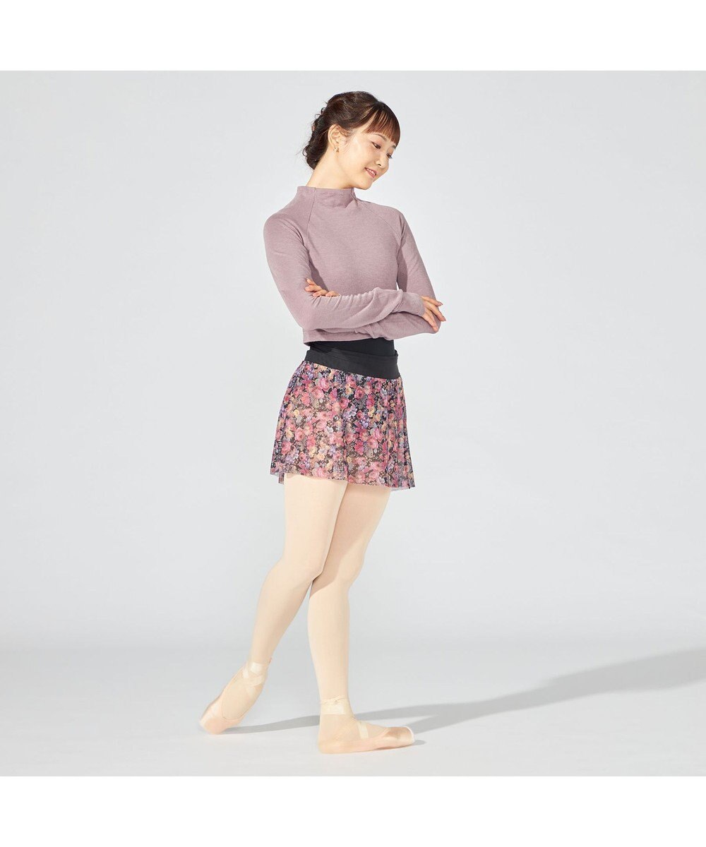 Chacott モックネック・ショートトップ (サーモギア(R)糸使用） 